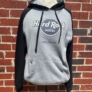 Hard Rock Cafe Gray and Black Men's Sweatshirt  HG
